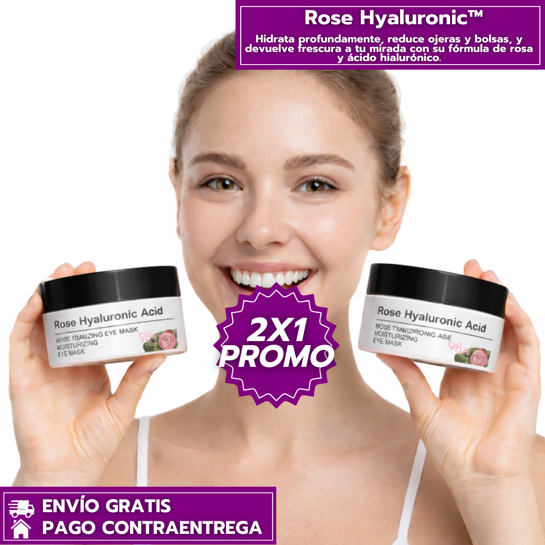 Oferta Especial 2x1 Rose Hyaluronic™: Hidratación y Frescura para Ojos Cansados.